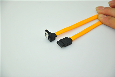 SATA7P（F）TO 7P（F）90度L=500mm；排线；IDC 电脑连接线